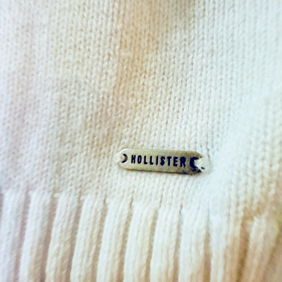 Vintage Y2K Hollister Cottagecore Minimalist‎ White V-Neck Cardigan Sweater Sz M - Picture 2 of 4